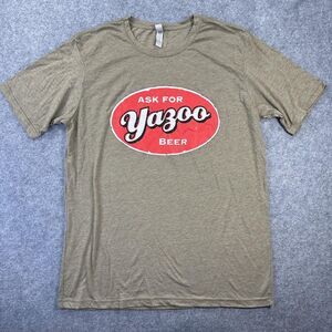 Yazoo Brewing Company Shirt Mens XL Brown Beer Graphic Nashville Tennessee Tee